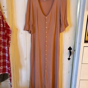 Pink Long Sleeve Dress